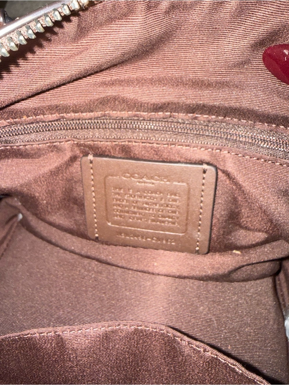 COACH Maple Rowan medium satchel - Picture 7 of 8